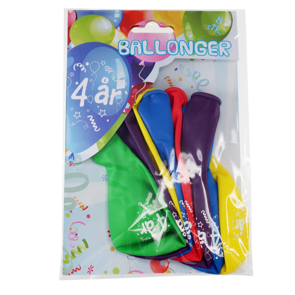 Ballonger 4år 8pk