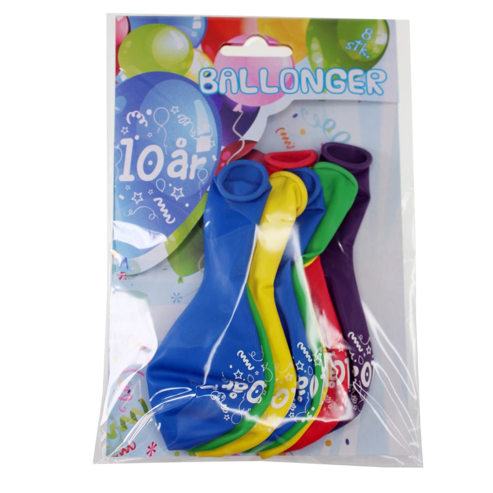 Ballonger 10år 8pk