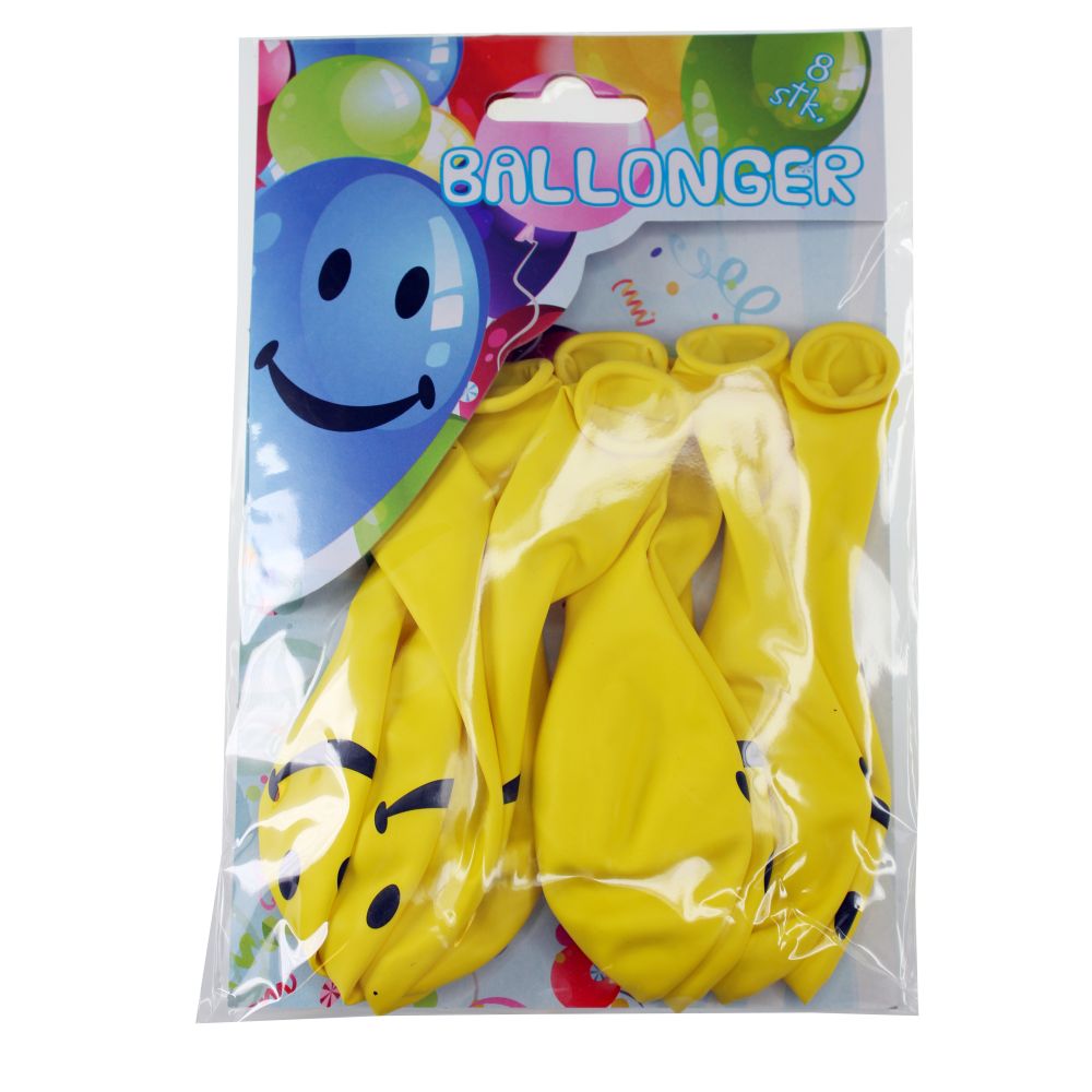 Ballonger smiley 8pk