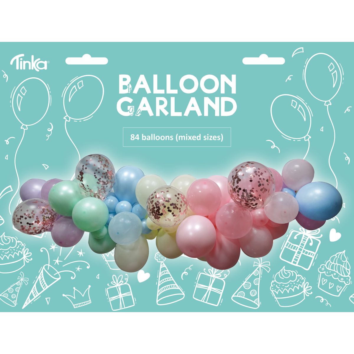 Ballongbue Pastell 84 Stk Tinka
