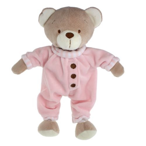 Bamse 25 cm m/pysj rosa Tinka Baby