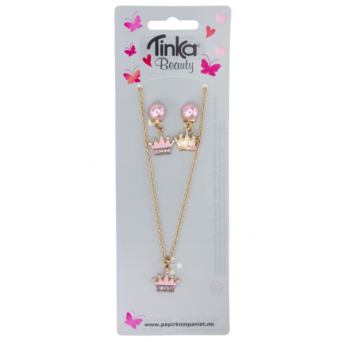 Kede og Øreklips Krone Tinka Beauty