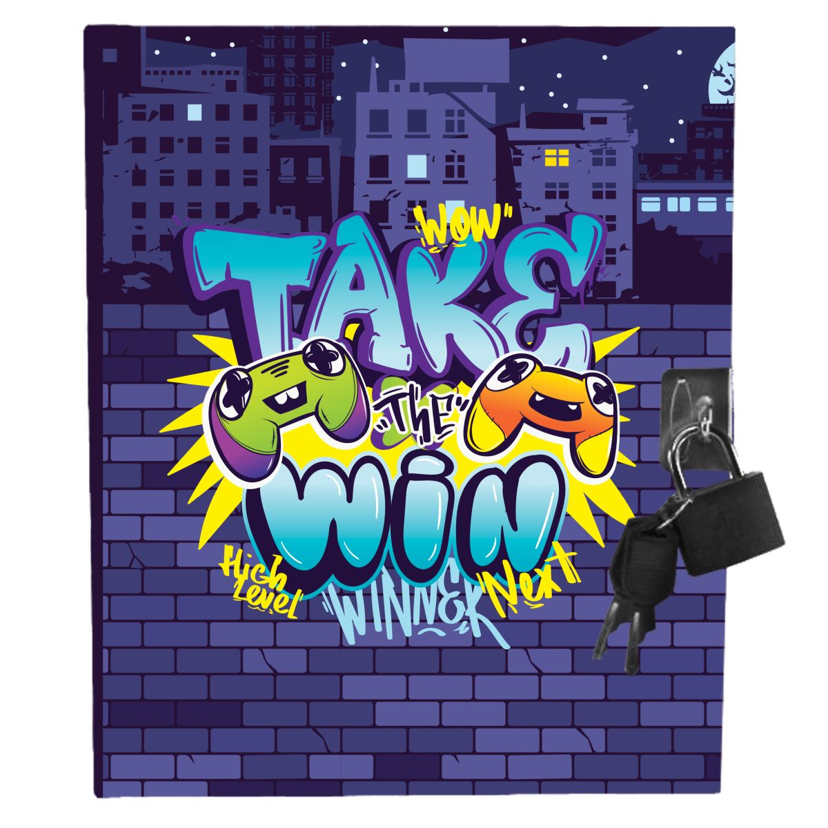 Dagbok m/lås Gaming Tinka