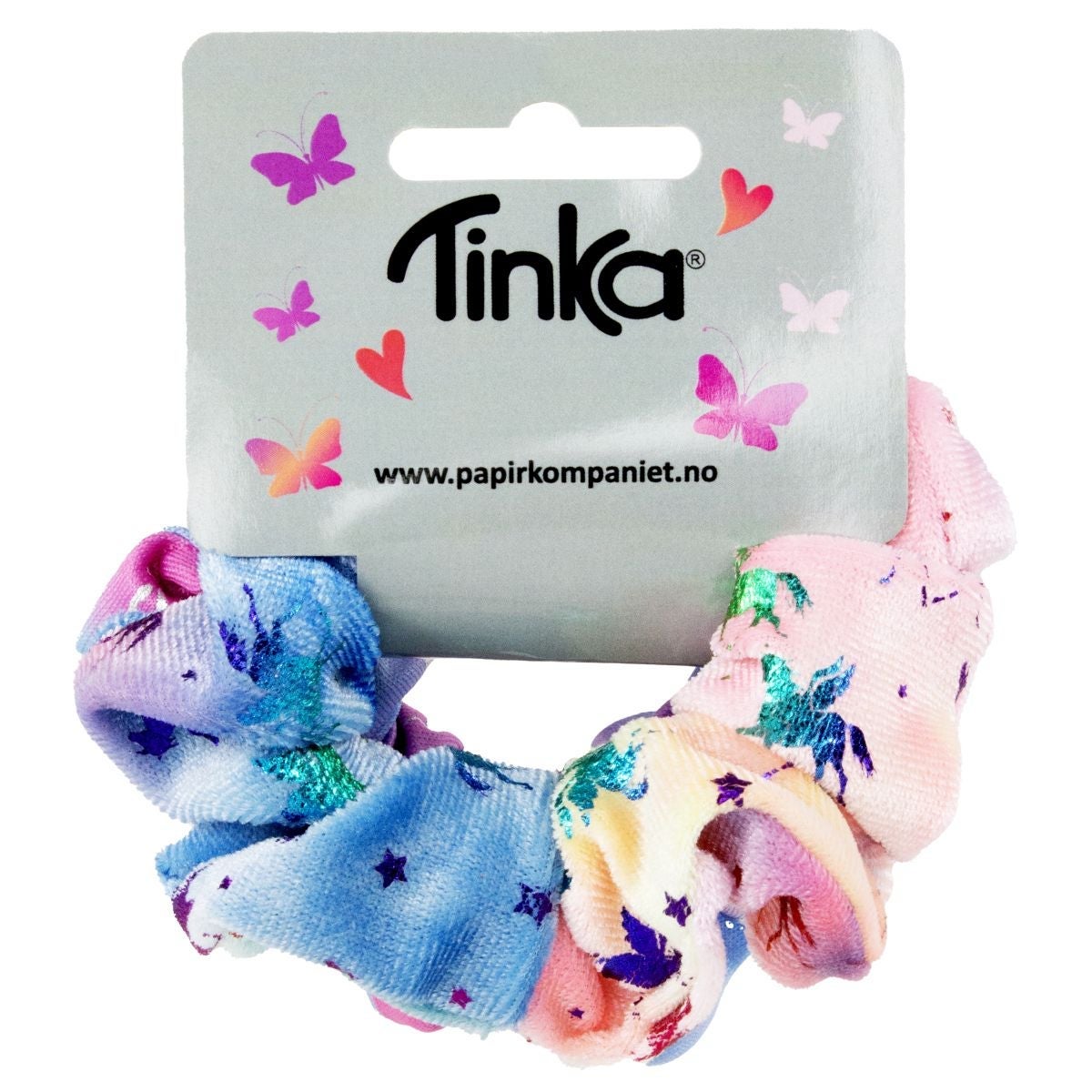 Hårstrikk Scrunchie Unicorn 2 Stk
