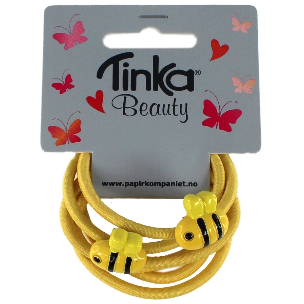 Hårstrikk Gul m/bie