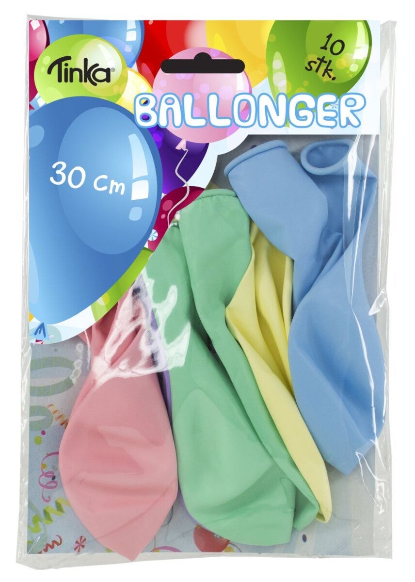 Ballonger Pastell 10 Pk