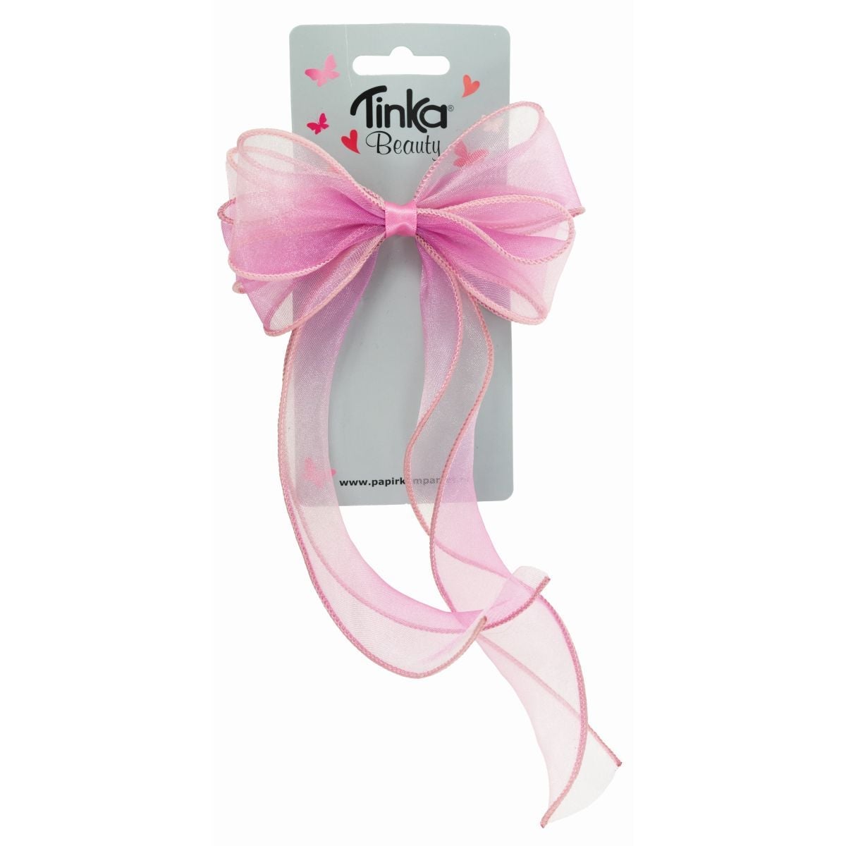 Sløyfe stor rosa multifarget