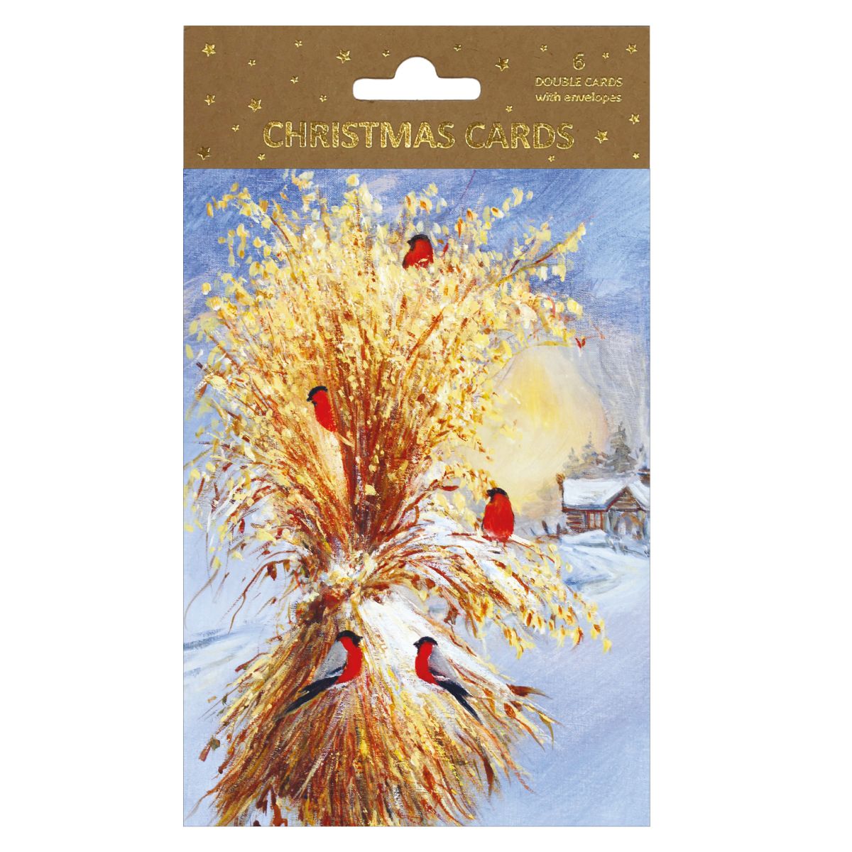 Julekort Dbl 6 pk J.Jacobsen Dompapper