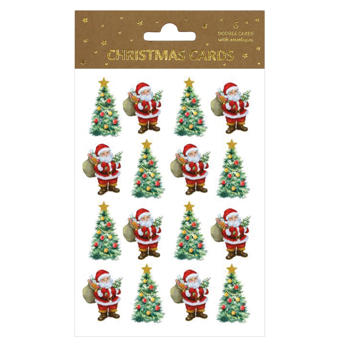 Juleklistremerker 2 Ark Nisse Juletre