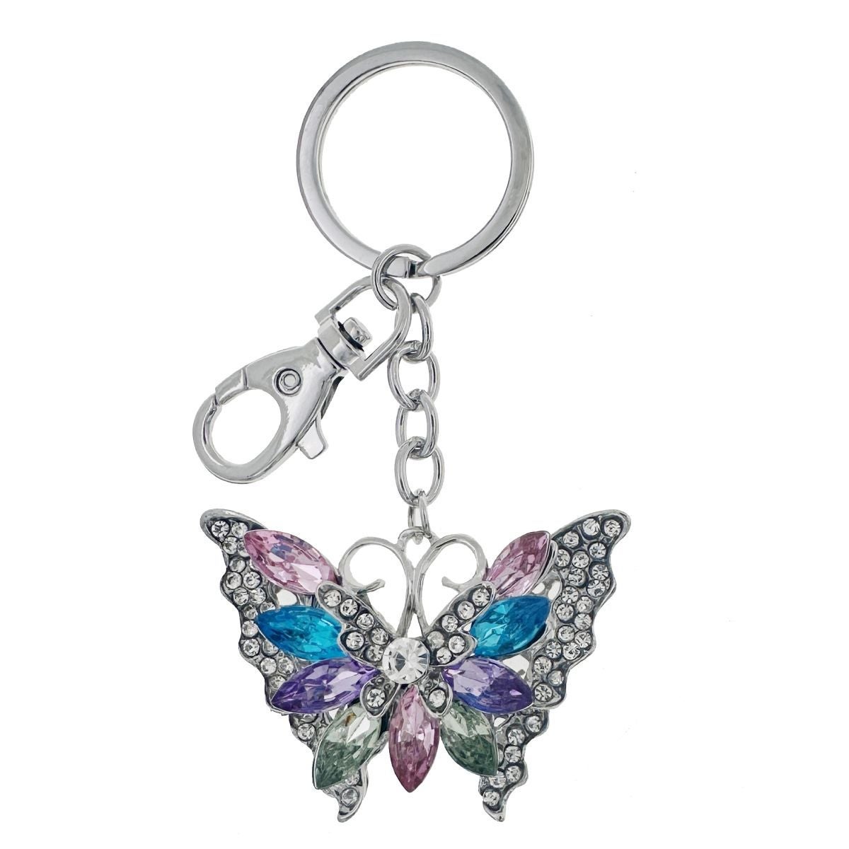 Nøkkelring/Bag Charm Sommerfugl