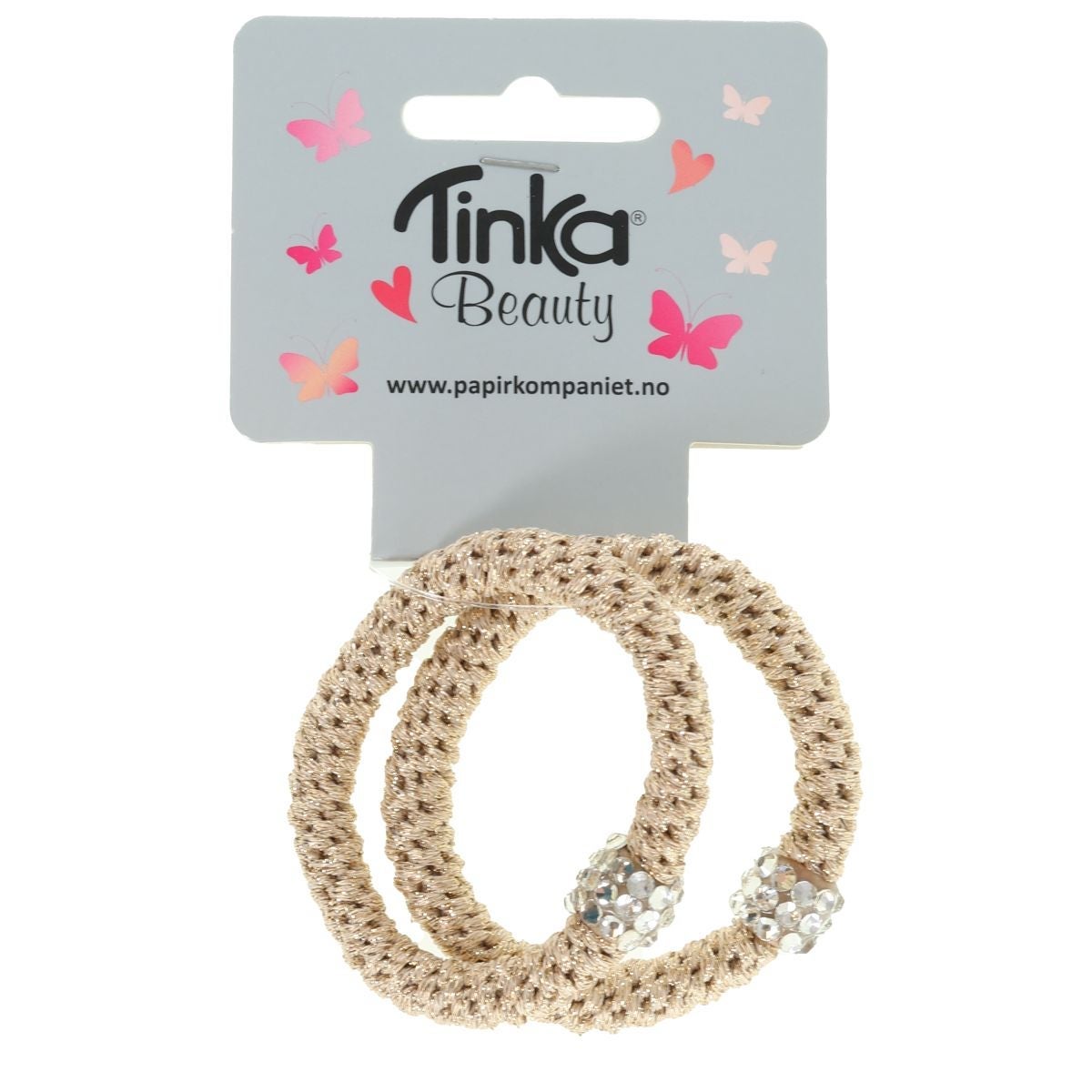 Hårstrikk gull 2 stk