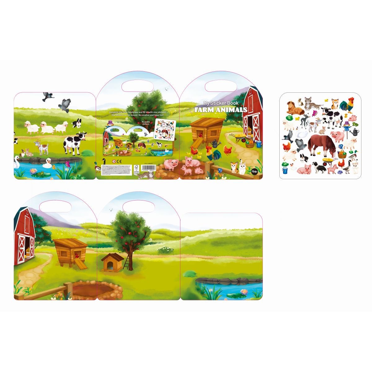 Stickersbok Bondegård 23/70x30cm Tinka