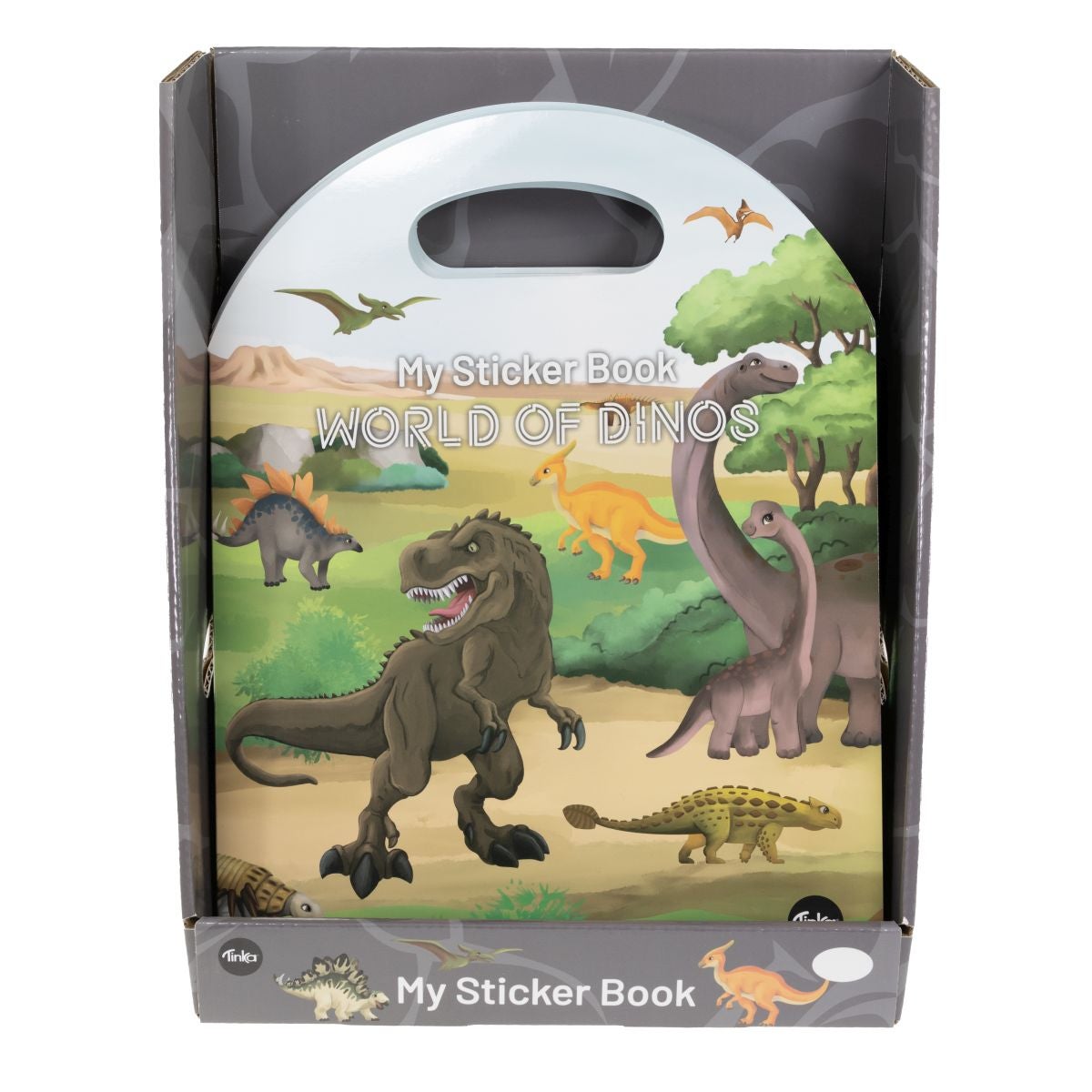 Stickersbok Dinosaur 23/70x30cm Tinka