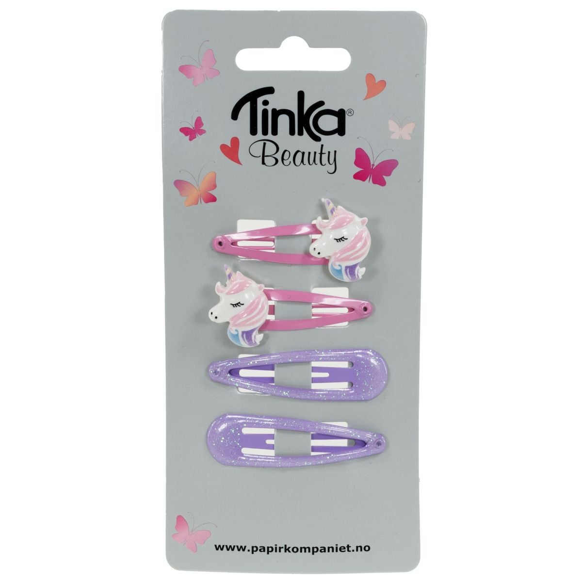 Hårclips 4 stk Unicorn Tinka Beauty