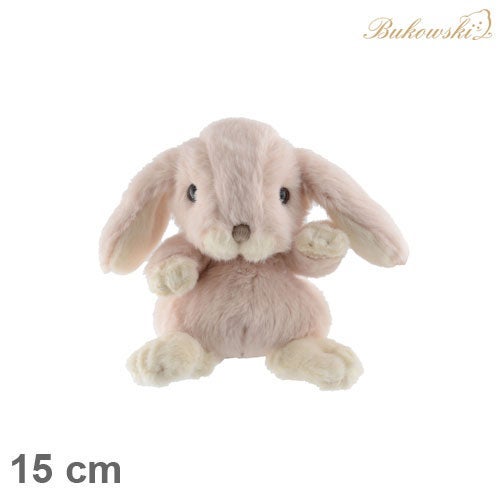 Kanin plysj 15cm pale pink