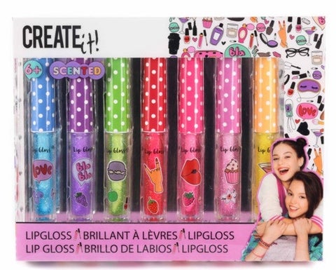 Create It Lipgloss Sett Scented Glitter 7pk