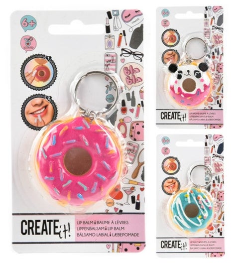 Create It Leppepomade Donut Nøkkelring Ass
