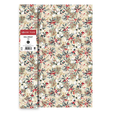 Gavepapir 3m Winter Berries