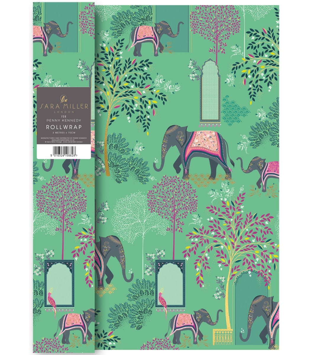 Gavepapir 3m Elephant Oasis