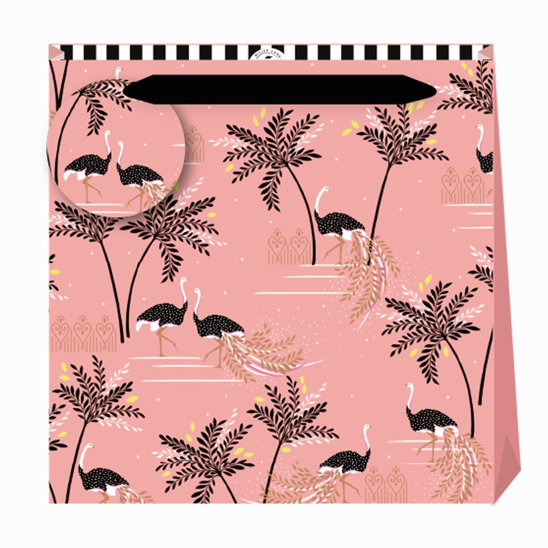 Gavepose SM Ostrich And Palms M