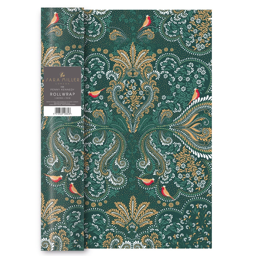 Gavepapir 3m Sara Miller Robin Filigree