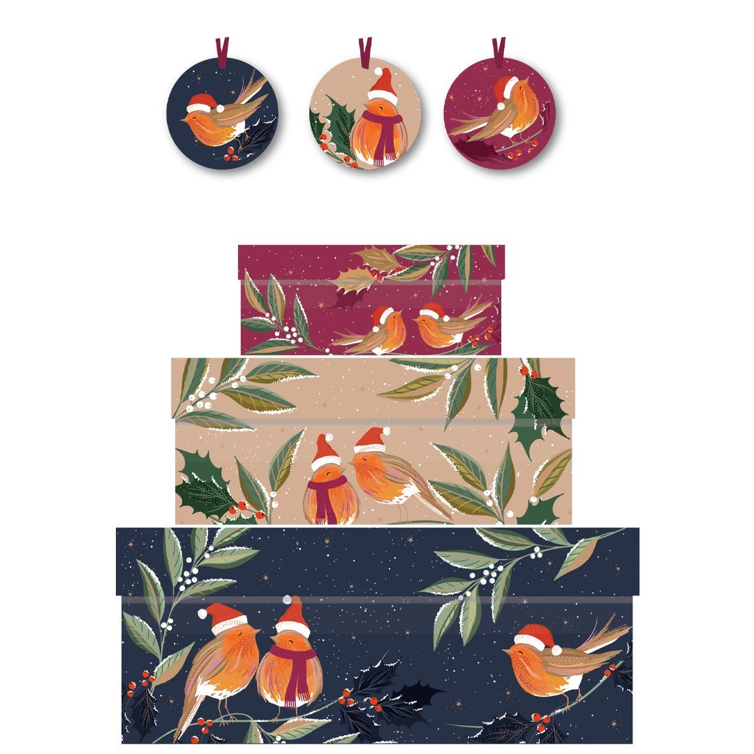 Gaveesker i sett Sm Robin Chorus (3)