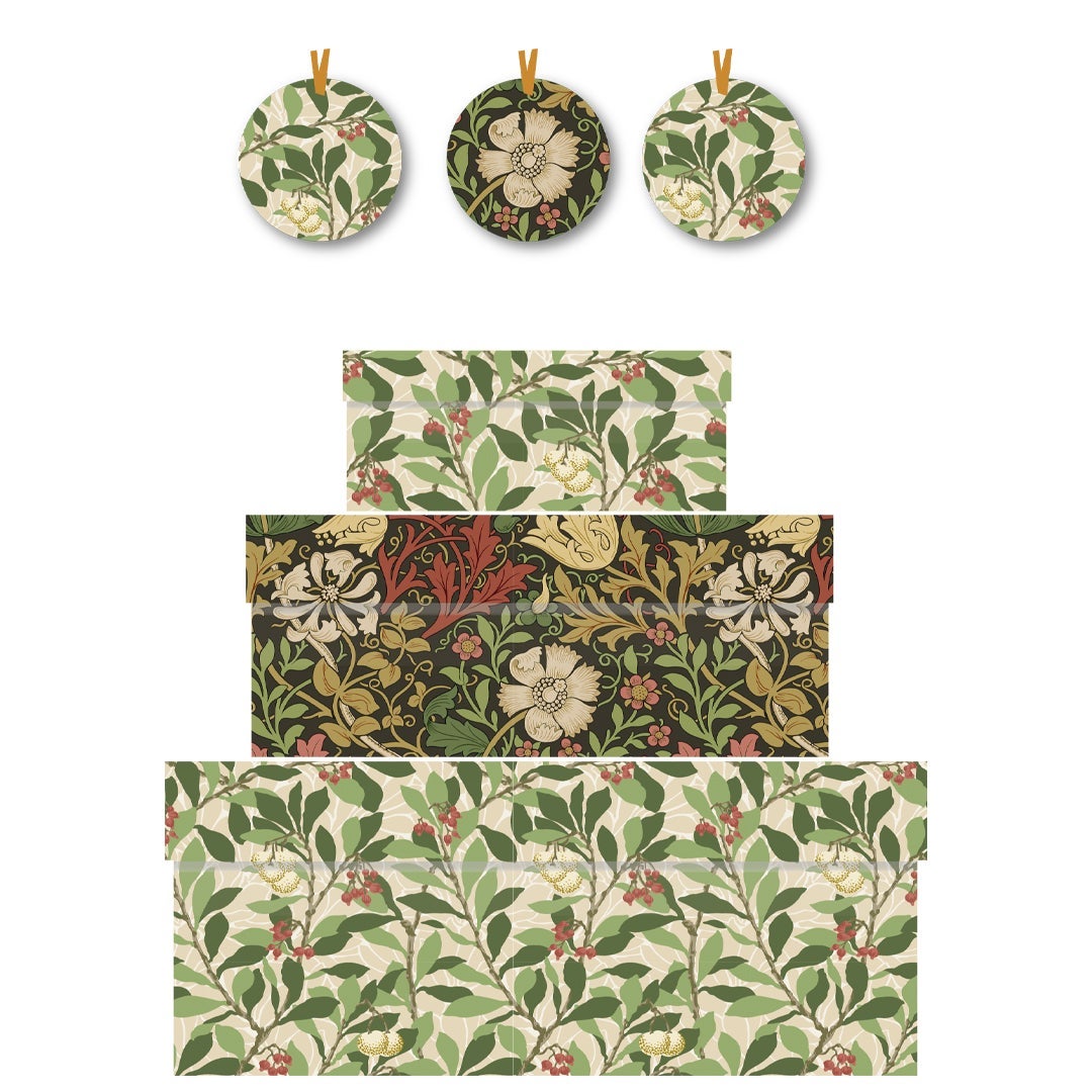 Gaveesker i sett W Morris Arbutus (3)