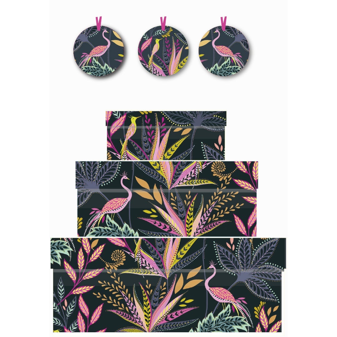 Gaveesker i sett Botanic Paradise (3)