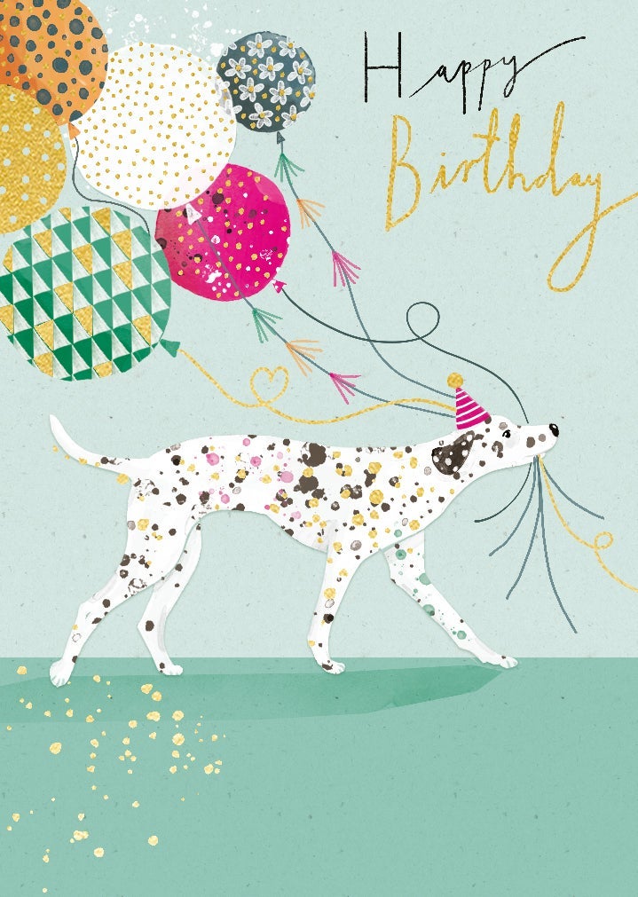 Kort Bobble Squeak Birthday Dalmation