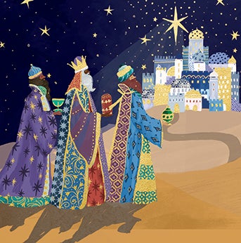 Julekort Three Kings 10pk