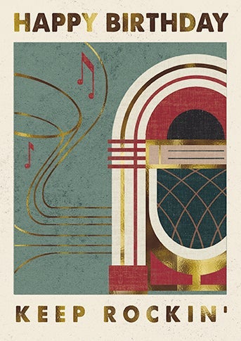 Kort Poster Print Keep rockin'