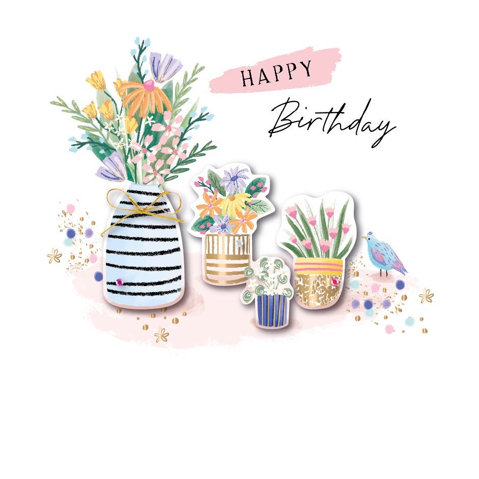 Kort Spot And Sage Vase of Flowers