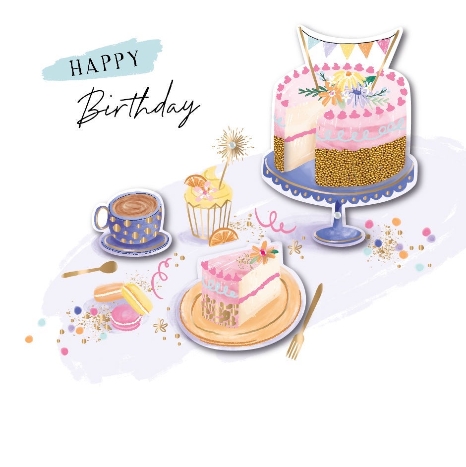 Kort Spot And Sage Birthday Cake