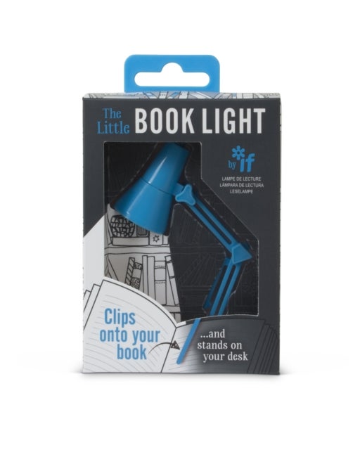 Boklys lampe blå