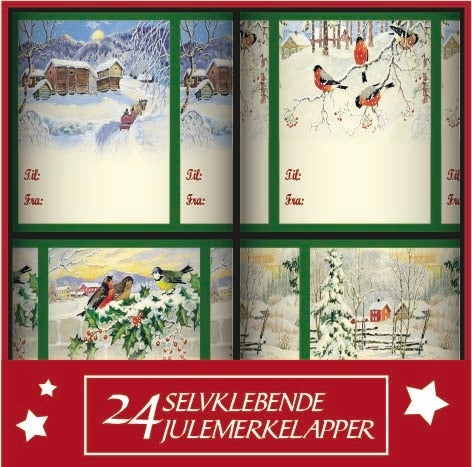 Merkelapper Selvklebende, på rull