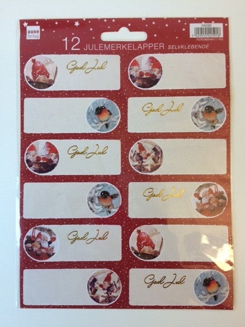 Merkelapper jul selvklebende