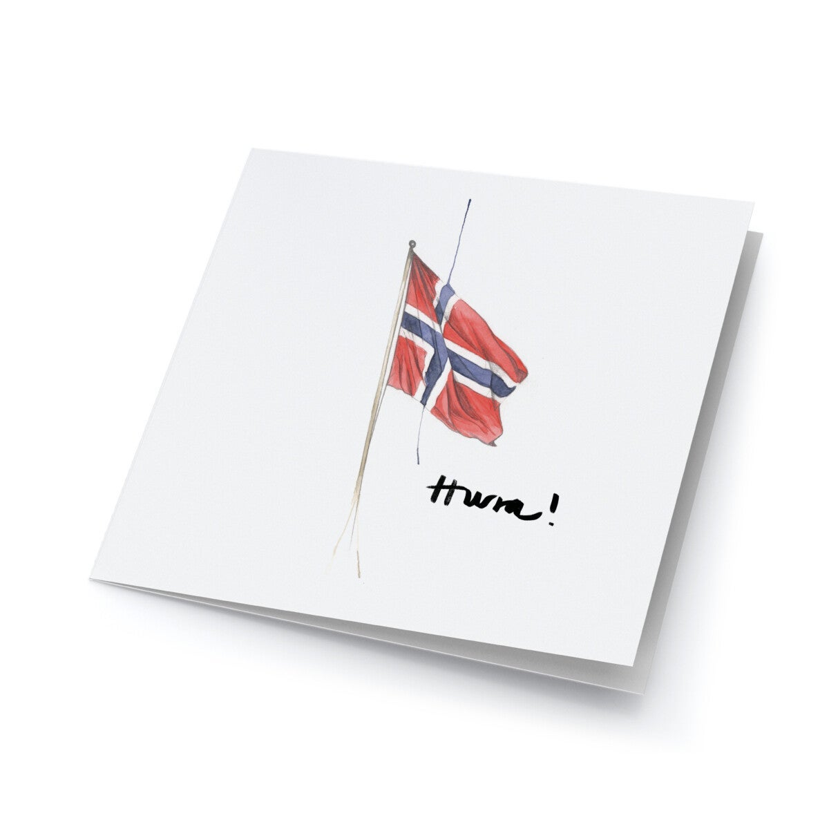 Kort Norsk flagg Emmeselle