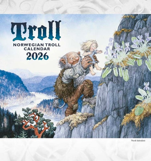 Troll Lidberg postkortkalender 2026
