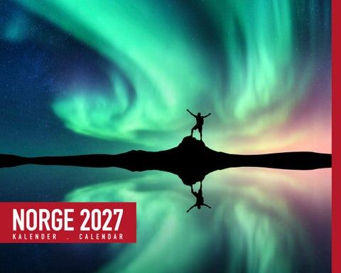 Kalender bord Norge nord 2027