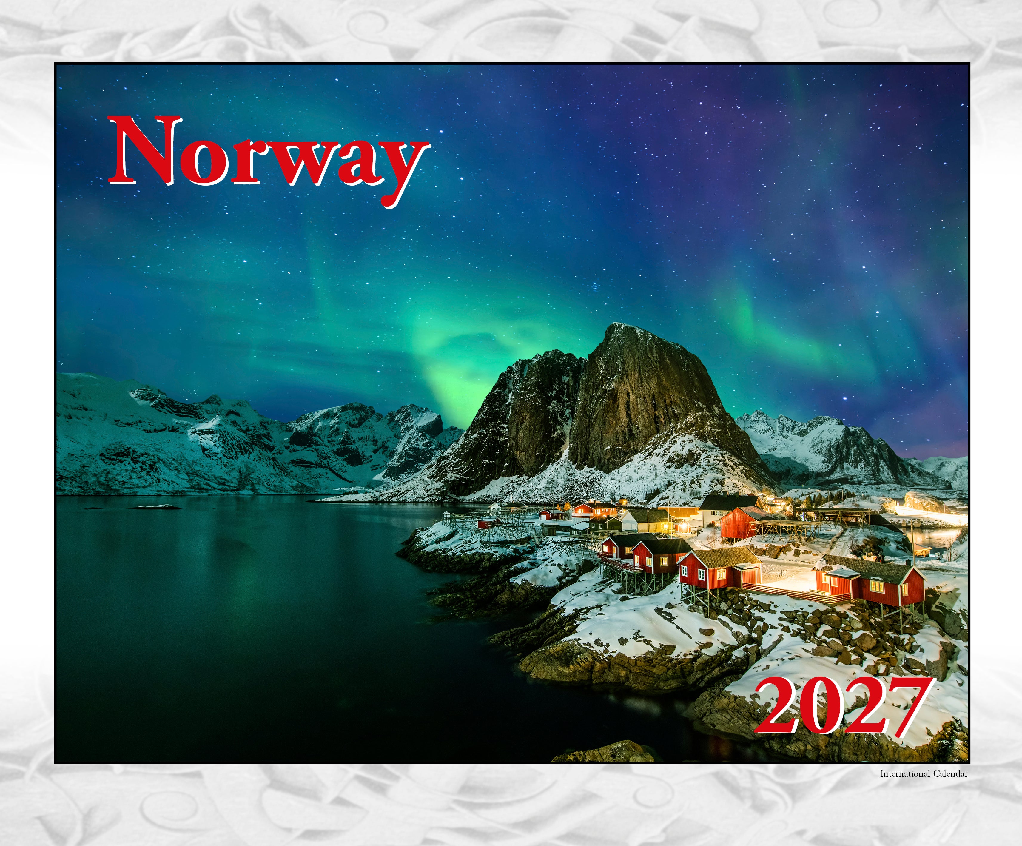 Kalender Norway 2027 internasjonalt kalendarie