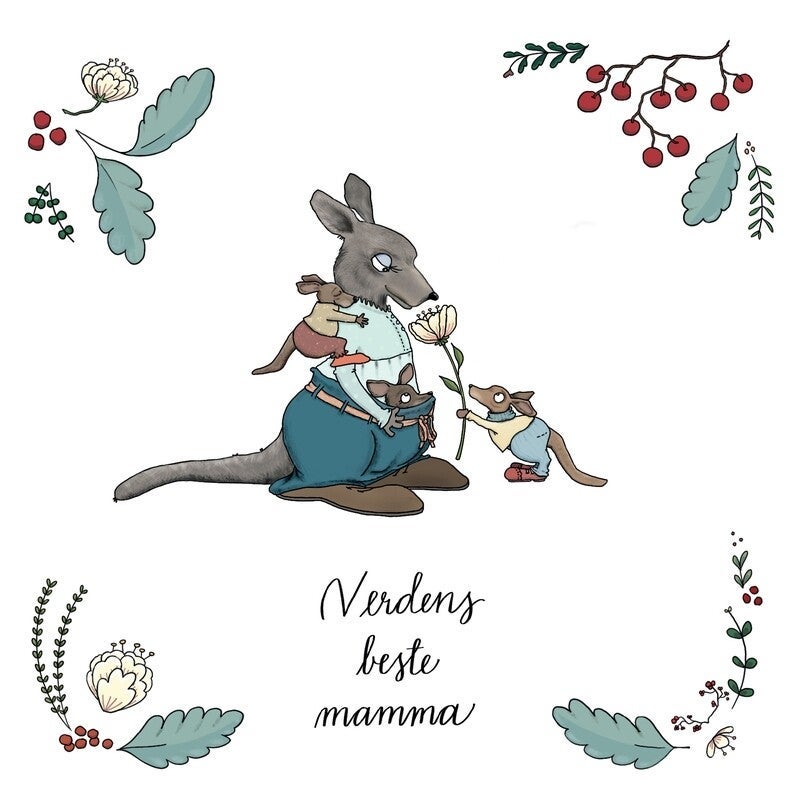 Kort konfirmasjonsblomst Talén