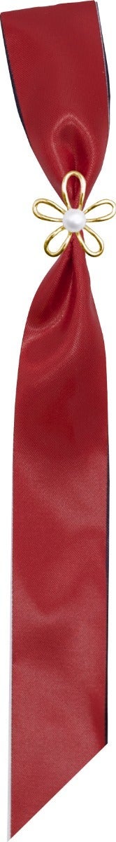 Sløyfe 21 cm perleblomst