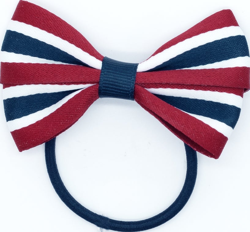 Hårstrikk rosett 17. mai