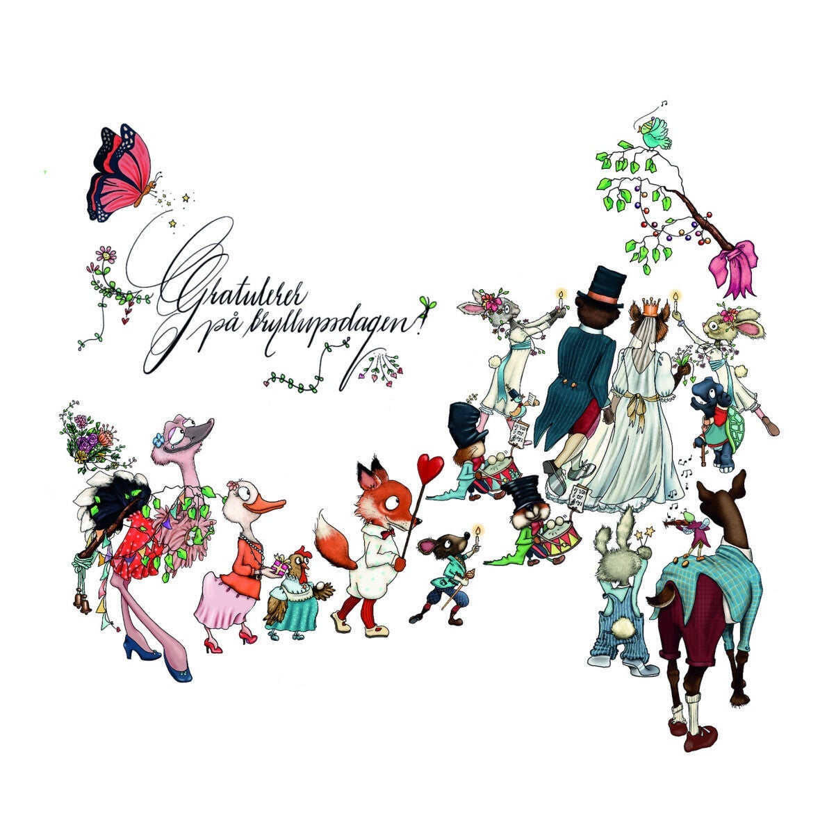 Kort sotrt bryllupstog Talén