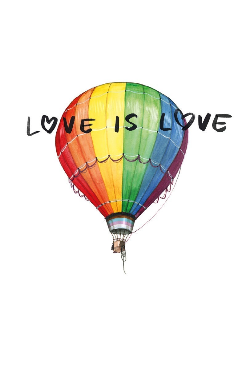 Kort gave luftballong Emmeselle