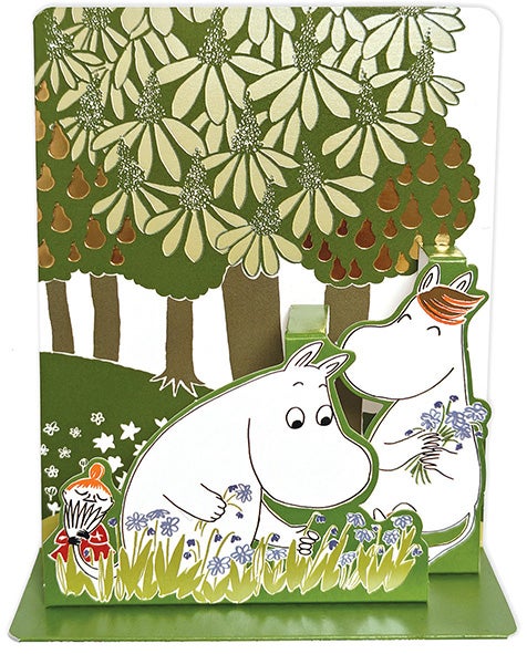 Kort Mummi 3D Plukker blomster