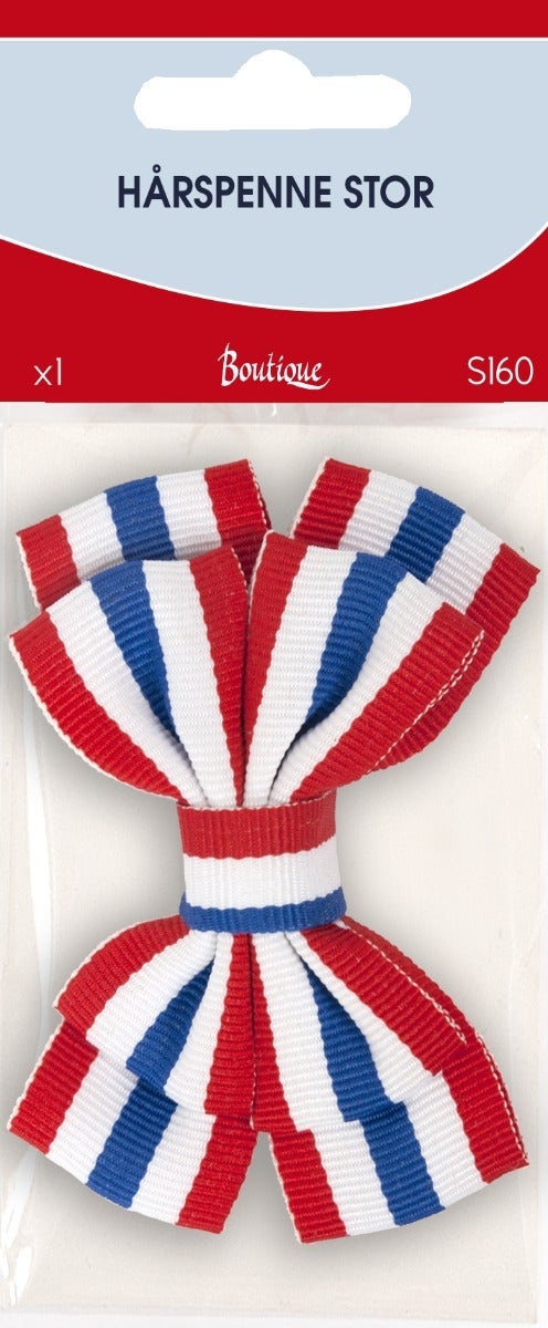Hårspenne stor Flagg