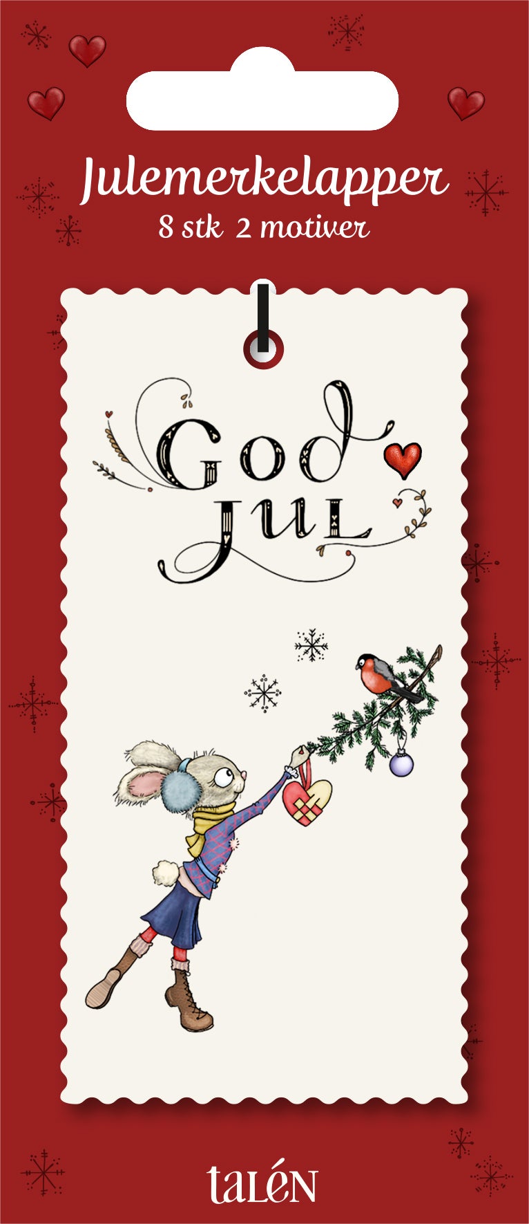 Merkelapp Jul Talén hare/rev