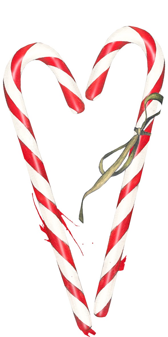 Merkelapp Jul Emmeselle hjerte/kjelke