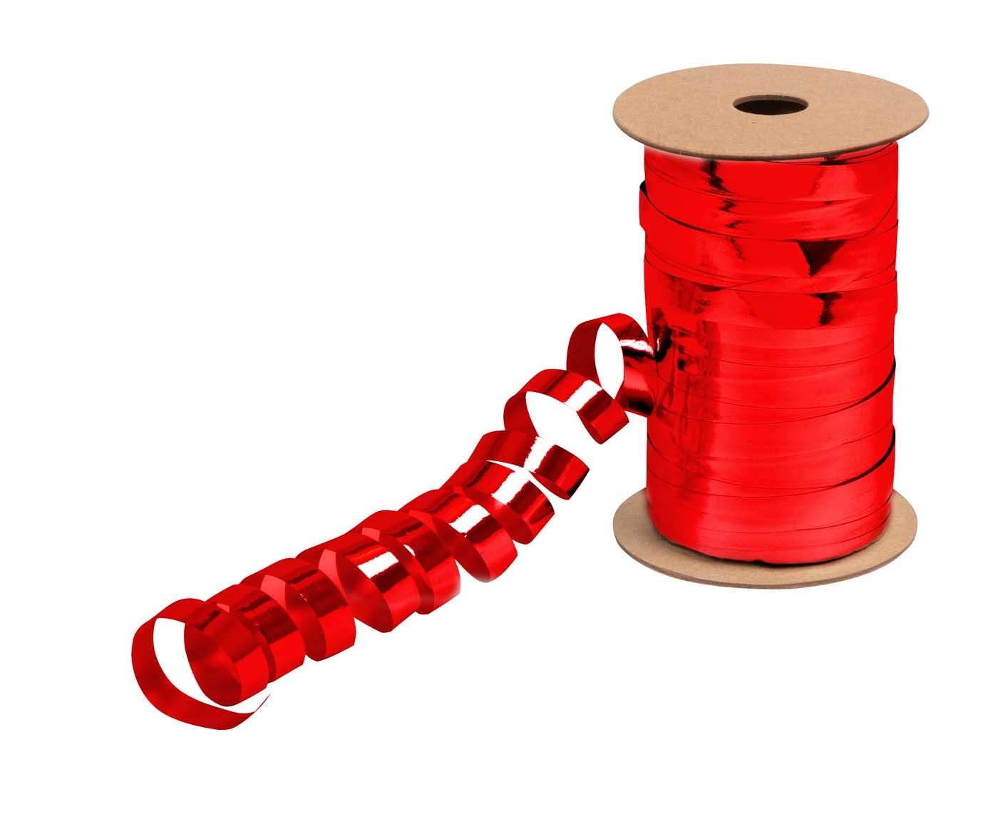 Gavebånd selvkrøllende rød 200m